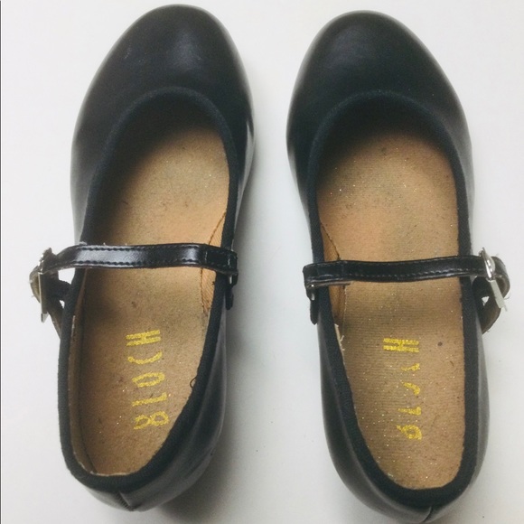 BLOCH - YOUNG GIRLS - SIZE 12.5 - BLACK - MARY JANE - TAP DANCE SHOES - Picture 2 of 6